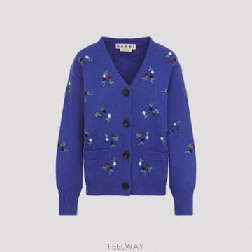 26FW Marni Marni Embroidered Floral 가디건 CDMD0463S0UFZ415FLB5