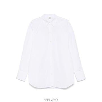 26SS Toteme 화이트 셔츠 253WRT0515FB0226047 TP578795486