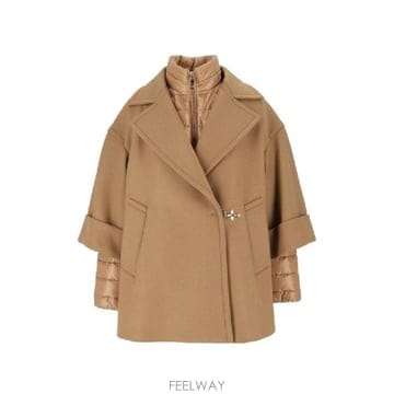 그란데비타 해외 페이 여성 WOOL AND CASHMERE CAPE NAW16533170YMVC809