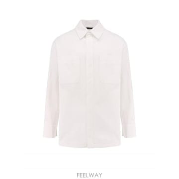 25SS Fendi Selleria 화이트 데님 자켓 FW1321AUAHF0QA0 TP578088303