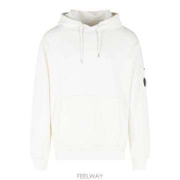 26SS C P  Company 화이트 코튼 스웨트 셔츠 20CMSS037A110044G103 TP57555