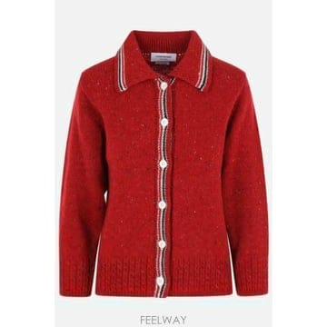 [E32]톰브라운 FKC719AY1506600 의류 니트 스웨터 가디건 THOM BROWNE Hector P