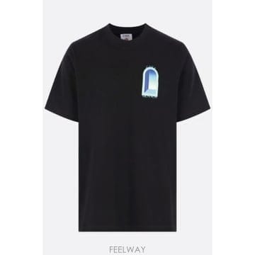 [E32]카사블랑카 MPF26JTS00115 남성 티셔츠 CASABLANCA Gradient Arch t s