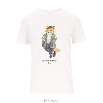 [A94]메종 키츠네 MRWJT11KJ7026P100 여성 티셔츠 상의 MAISON KITSUNE MAISO