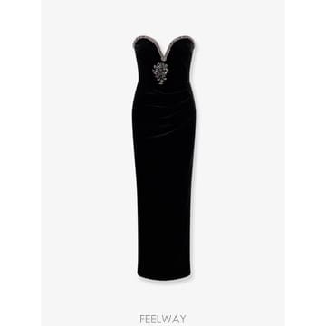 [N85]셀프포트레이트 AW26161XB 여성 원피스 드레스 점프수트 SELF PORTRAIT Velvet 