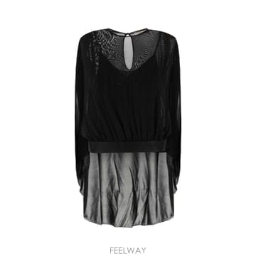[X45]펜디 FZXF37B1QL F0QA1 여성 셔츠 남방 반팔 긴팔 블라우스 Black silk blen