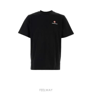 [X45]카사블랑카 MAW26JTS00103 CORELOGO 남성 스웨터 니트 가디건 Black cotton