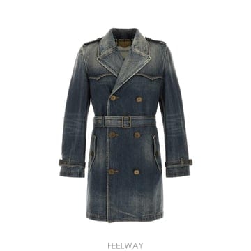 Burberry [X45]������ 8126617 A1322 ���� ��Ʈ ���� �� Ʈ��ġ ���� Denim trench coat[X45]������ 8126617 A1322 ���� ��Ʈ ���� �� Ʈ��ġ ��
