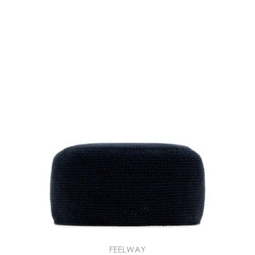 [X45]더로우 A001029Y120 DNM 여성 모자 버킷햇 비니 캡 Midnight blue cashme