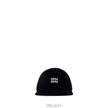 [X45]미우미우 5HC3692CUA F0Q10 여성 모자 버킷햇 비니 캡 Midnight blue velv