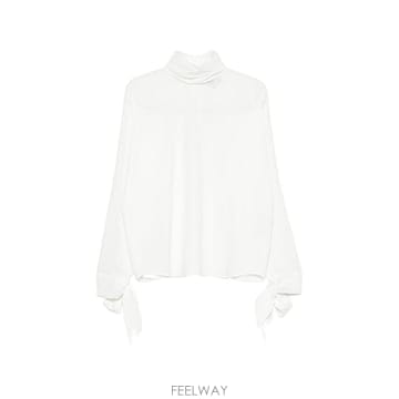아르마니 크레페 블라우스