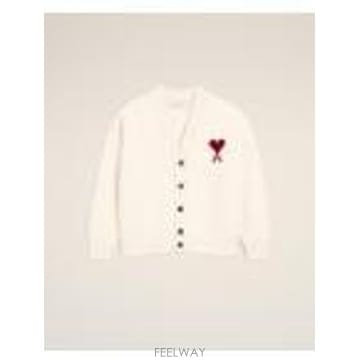 Ami [G95]�ƹ� UKC367018154 ���� ��Ʈ ����� ������ V NECK CARDIGAN WITH CONT[G95]�ƹ� UKC367018154 ���� ��Ʈ ����� ������ V NECK 