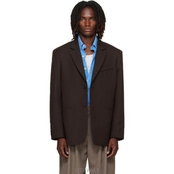 스튜디오니콜슨 로베르시 리넨 블레이저 네이비
