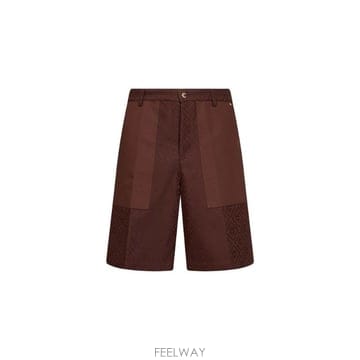 카사블랑카 자카드 패치 포켓 반바지 MPF26TR45101 DARKBROWN TP979655028