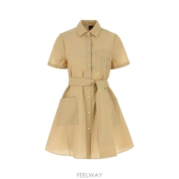 Loewe �ο��� �Ƴ��׷� ��Ƽ�� ��Ƽ�� �̴� �巹�� S616Y09XB5 LIGHTBEIGE TP979659055�ο��� �Ƴ��׷� ��Ƽ�� ��Ƽ�� �̴� �巹�� S616Y09XB5 L