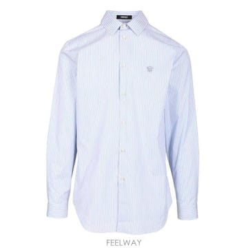 베르사체 스트라이프 팝린 슬림 셔츠 10188741A16476 2VM60 TP979607870