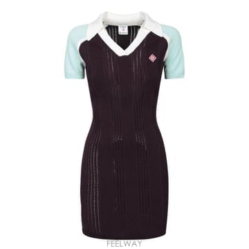 CASABLANCA ī�����ī ���� ��Ʈ��Ʈ Į�� ���� �״Ͻ� �巹�� WAW25KW1078 01AUBERGINE TP97965ī�����ī ���� ��Ʈ��Ʈ Į�� ���� �״Ͻ� �巹�� WAW