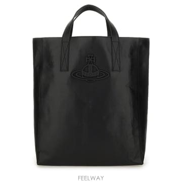 비비안웨스트우드 미디엄 사라 스트럭처 토트 백 블랙