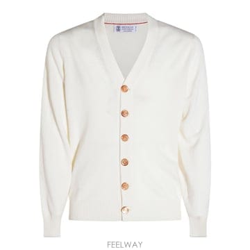 26 FW 브루넬로 쿠치넬리 버튼 브이넥 가디건 CO312 M22203806