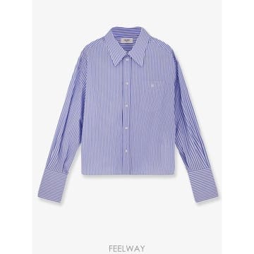 셀린느 크롭 셔츠