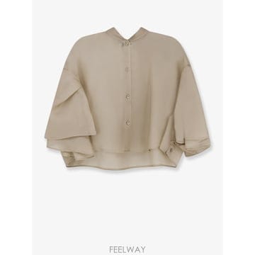 막스마라 실크 셔츠