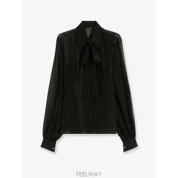 막스마라 실크 셔츠 스트라이프