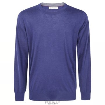 26 FW 브루넬로 쿠치넬리 롱슬리브 크루넥 점퍼 CJK18 M2300100099
