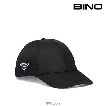 프라다 삼각로고 리나일론 볼캡 블랙