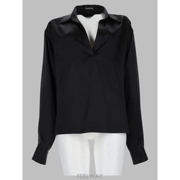 26 F/W 톰포드 폴로 인 RASO DI SETA 스트레치 콘 로고 B0042267586