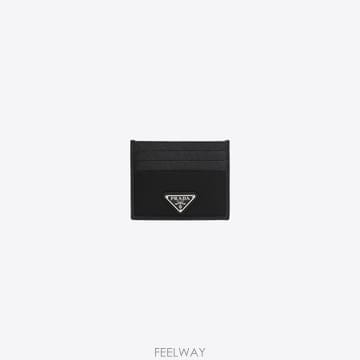 프라다 리나일론 사피아노 레더 카드홀더 지갑 블랙 2MC025 2DMH F0002