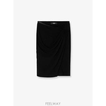 베르사체 스트레치 드레이프 스커트