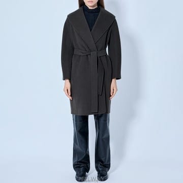 26 FW 막스마라 숄 칼라 셀프 타이 벨트 울 코트 2629016061600 084