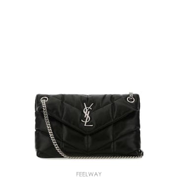 26FW 생로랑 루루 푸퍼 스몰 체인 백 5774761EL00 1000 Black