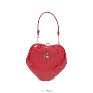26FW 비비안웨스트우드 벨 하트 프레임 퍼스 4B01000CW L00EO H401 RED