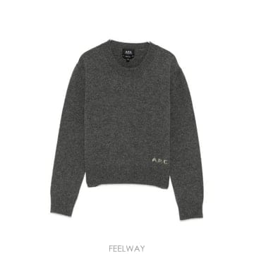 26FW 아페쎄 니트웨어 WOASW F23498 PLC GREY