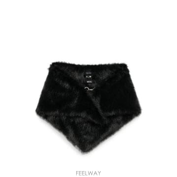 26FW 시몬로샤 머플러 스카프 1050 1090 BLACK