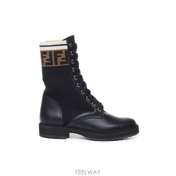 펜디 로코코 FF 컴뱃 부츠 블랙