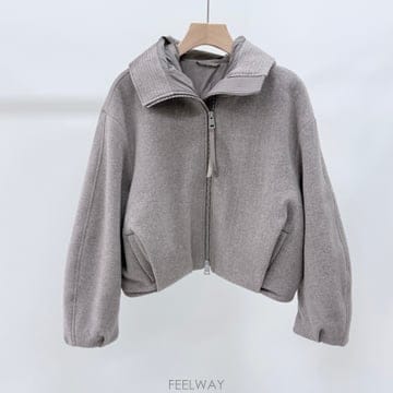 [S+급/M] 캐나다구스 칠리왁 울 여성 봄버 후드 집업 자켓