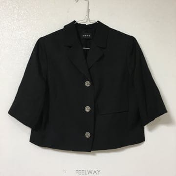 MINE 마인 린넨 반팔 자켓