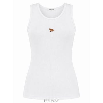 26FW 메종키츠네 베이비 폭스 탱크탑 PW00623KA0033 P100 WHITE
