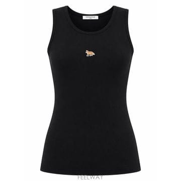 26FW 메종키츠네 베이비 폭스 탱크탑 PW00623KA0033 P199 BLACK