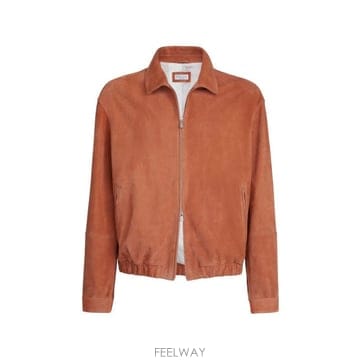 26SS 브루넬로 쿠치넬리 컨트리 스웨이드 블루종 MPCAO2071 CSC21 ORANGE