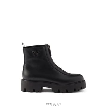 26FW 프라다 레더 지퍼 부티 1T328O UZEF0002 BLACK
