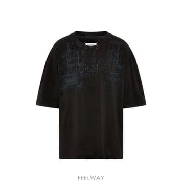 26FW 마르지엘라 반팔 티셔츠 S50GC0737 S24607855 BLACK
