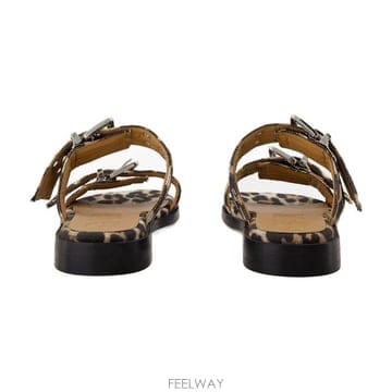 25 S/S 가니 페미닌 샌들 GANNI 데님 프린트 S2970-94 B0731607601