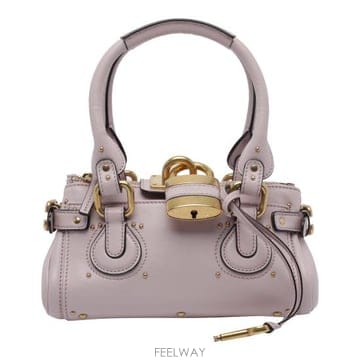 26FW 끌로에 스몰 그레인드 레더 패딩턴 백 CH26SS805P75 6F8 Pink