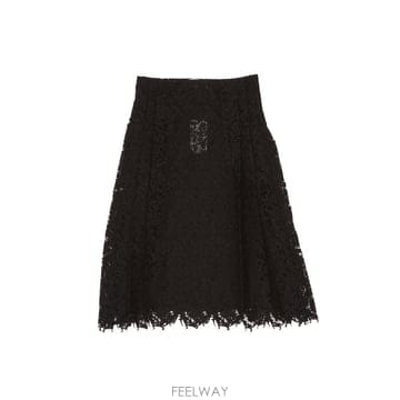 펜디 레이스 마크라메 스커트