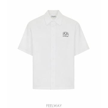 26FW 오프화이트 셔츠 OMGG01PF26FAB002 100 White