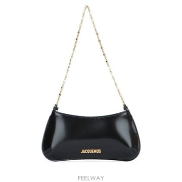 26FW 자크뮈스 쁘띠 비주 체인 숄더백 BAW00404BC18A01 990 Black