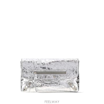 26FW 발렌시아가 클러치 파우치 8733862AA9R 8122 Silver